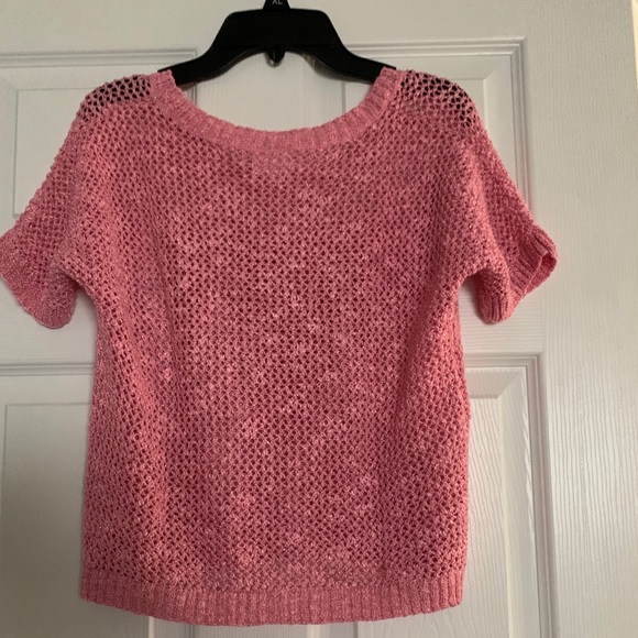 Girls Heart Pink Sequin Sweater - Picture 3 of 5